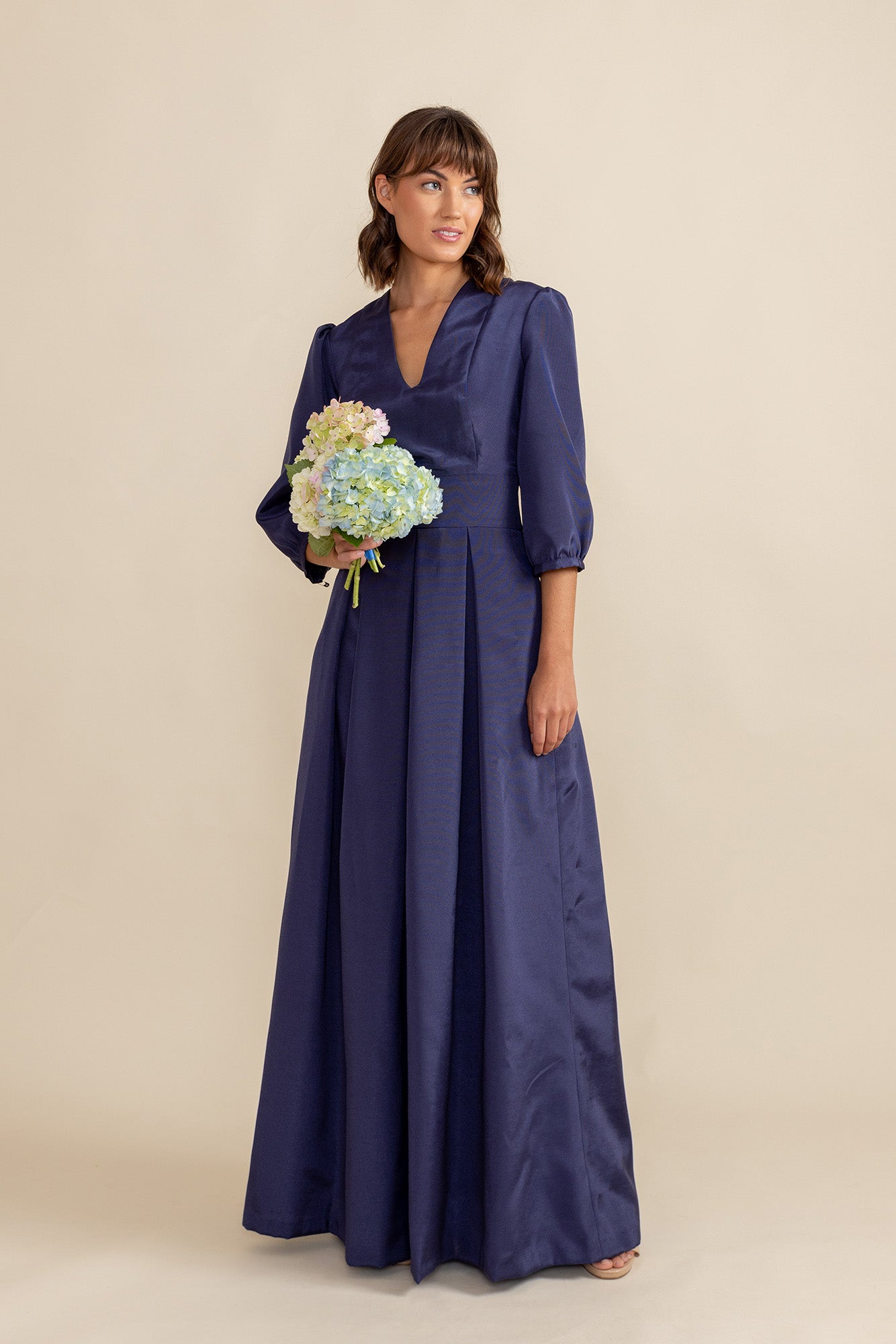 Lola Floor-Length V-Neck Bridesmaid Dress