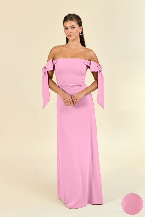 carnation pink bridesmaid dresses Dessy #carnation #bellabridesmaids #bridesmaids #dresses #wedding