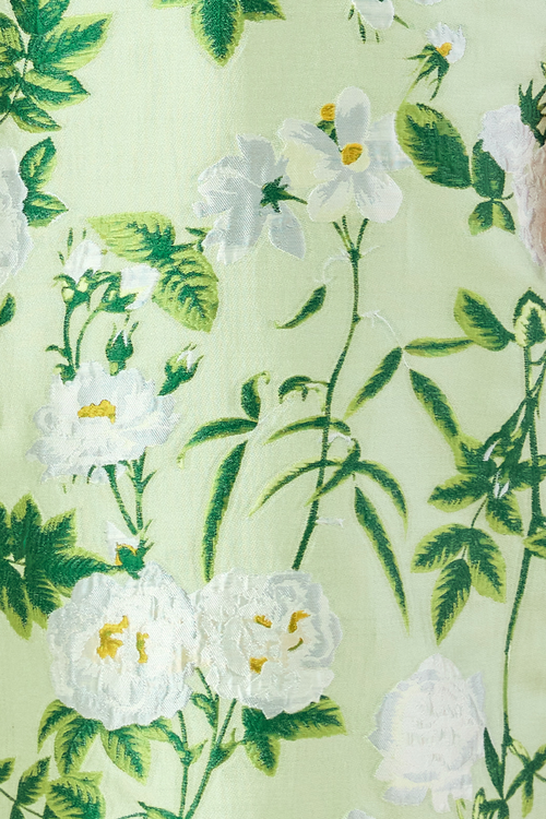 Celadon Camellia Jacquard