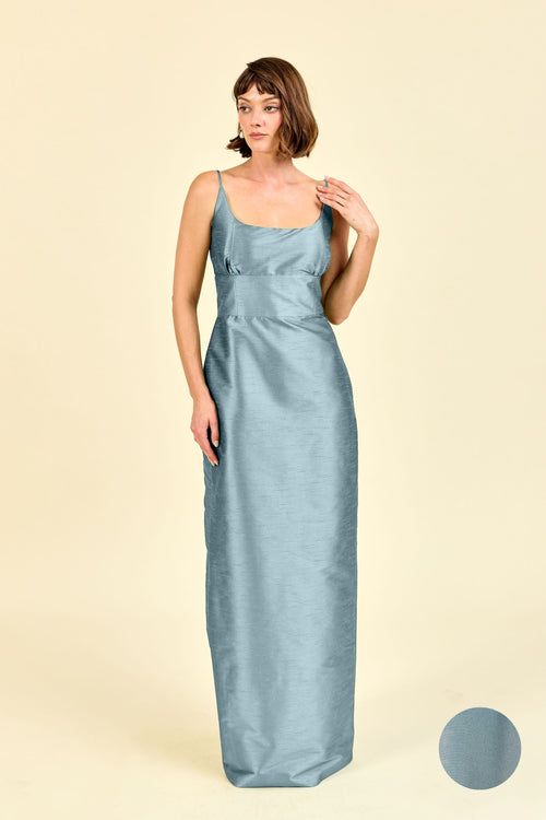 Jane Scoop Neck Bridesmaid Dress | 40+ Colors Lily of the Valley Jacquard Powder Blue Jane Scoop Neck Bridesmaid Dress | 40+ Colors Lily of the Valley Jacquard Powder Blue