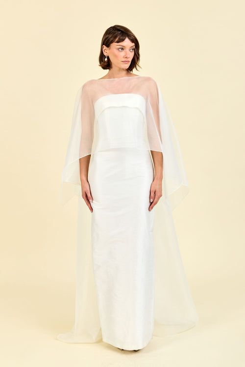 Organza Cape | Bridal & Bridesmaid Dress Accessory Lula Kate Organza Cape | Bridal & Bridesmaid Dress Accessory Lula Kate