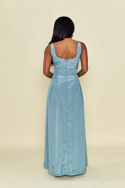 dessy plus size bridesmaid dresses Kate Gown – Floral Embroidered Wedding Dresses with Pockets & Lace‐Up Back CUSTOM COLORS / 16W main image 1