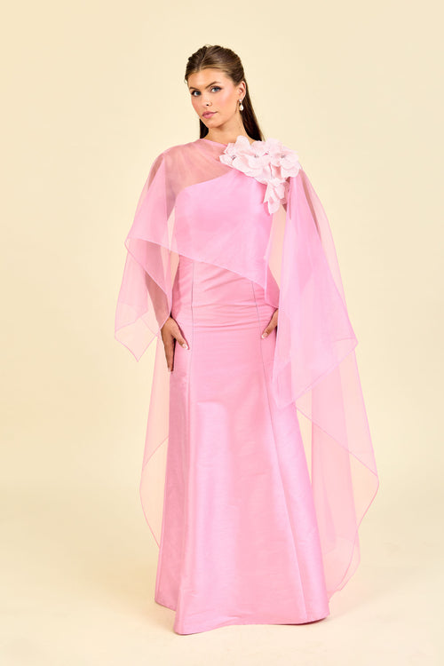 Embellished Organza Cape