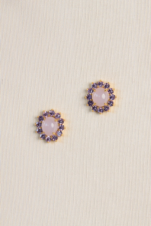 Sutton Stud Earrings in Violet