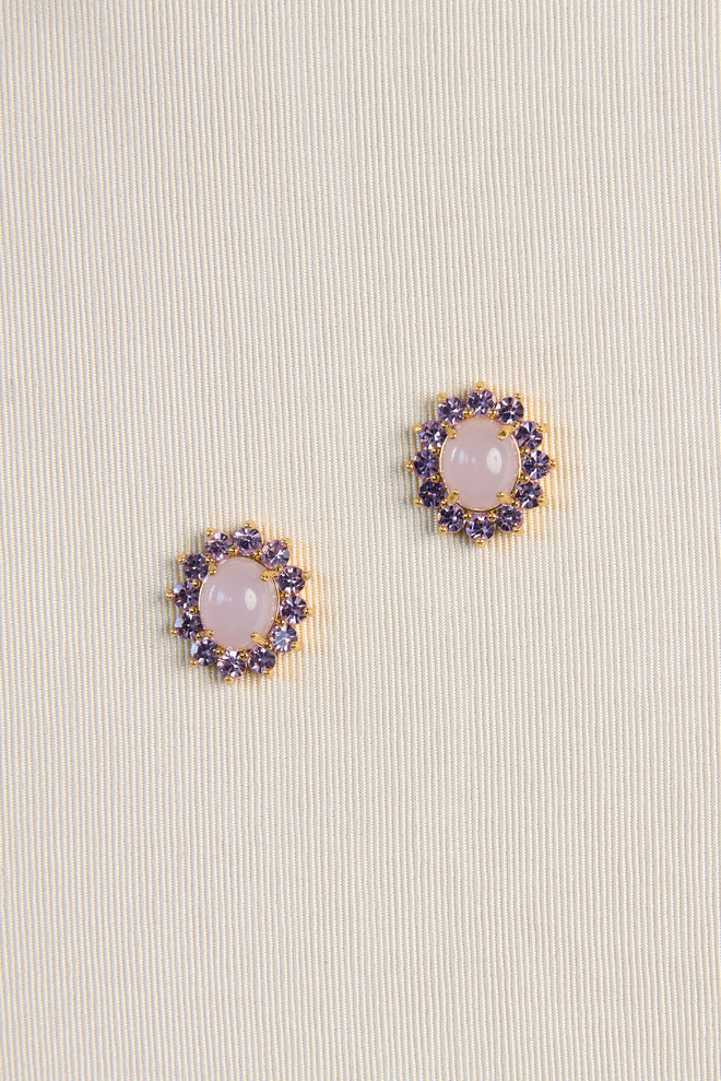 Sutton Stud Earrings in Violet