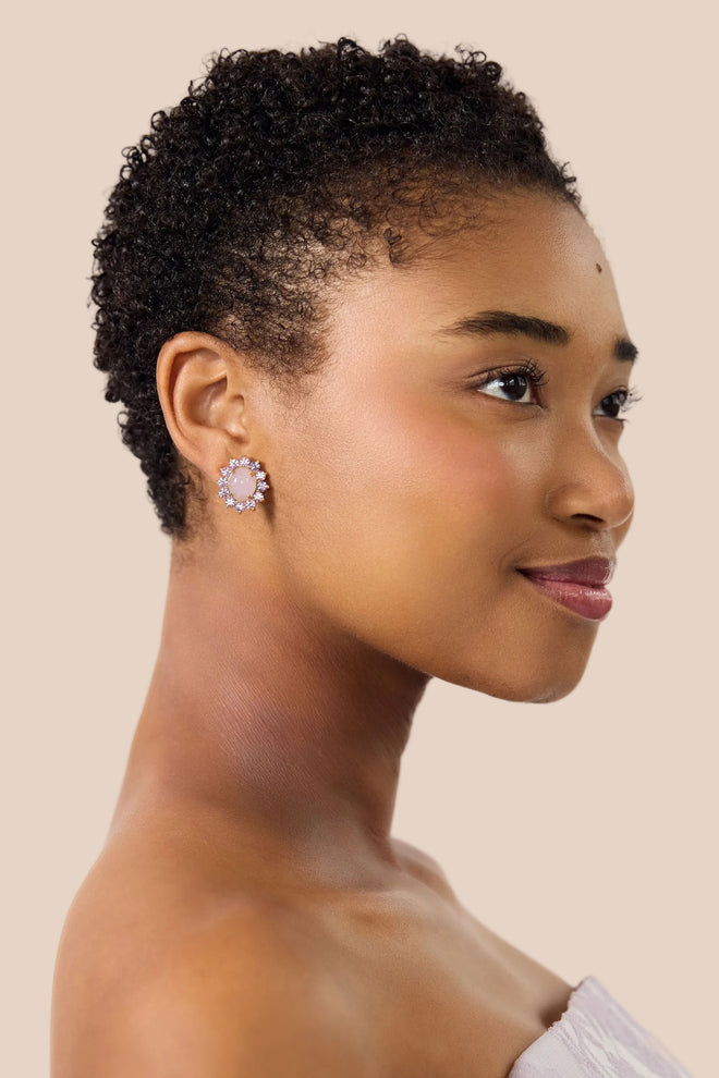 Sutton Stud Earrings in Violet