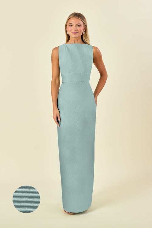Sabrina Floor-Length Boat Neck Bridesmaid Dress | 40+ Colors key lime bengaline Sabrina Floor-Length Boat Neck Bridesmaid Dress | 40+ Colors key lime bengaline