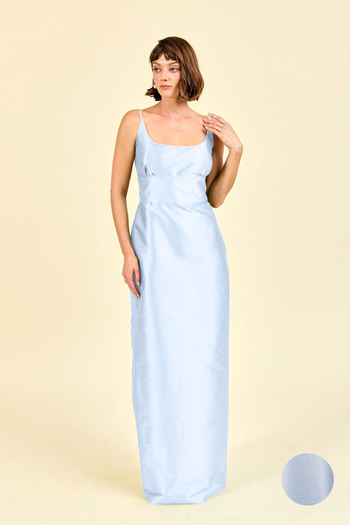 Jane Scoop Neck Bridesmaid Dress | 40+ Colors White bengaline Jane Scoop Neck Bridesmaid Dress | 40+ Colors White bengaline