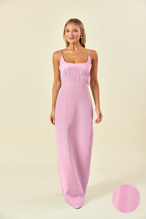carnation pink bridesmaid dresses Romantic Fall Wedding Colors with a Pizza Truck and The Office Quotes