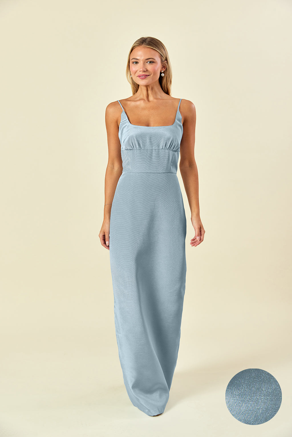 Jane Floor-Length Scoop Neck Bridesmaid Dress