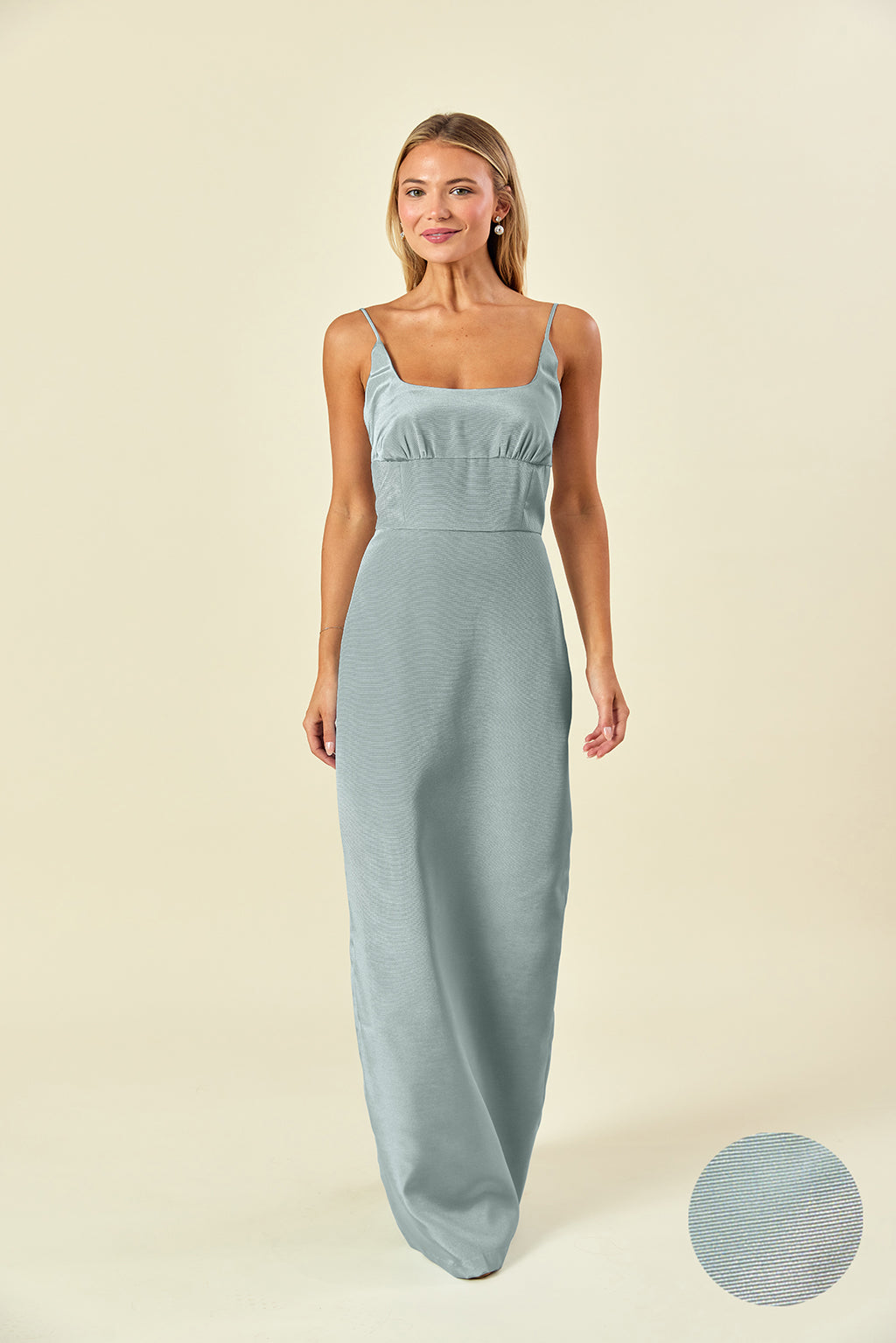 Jane Floor-Length Scoop Neck Bridesmaid Dress