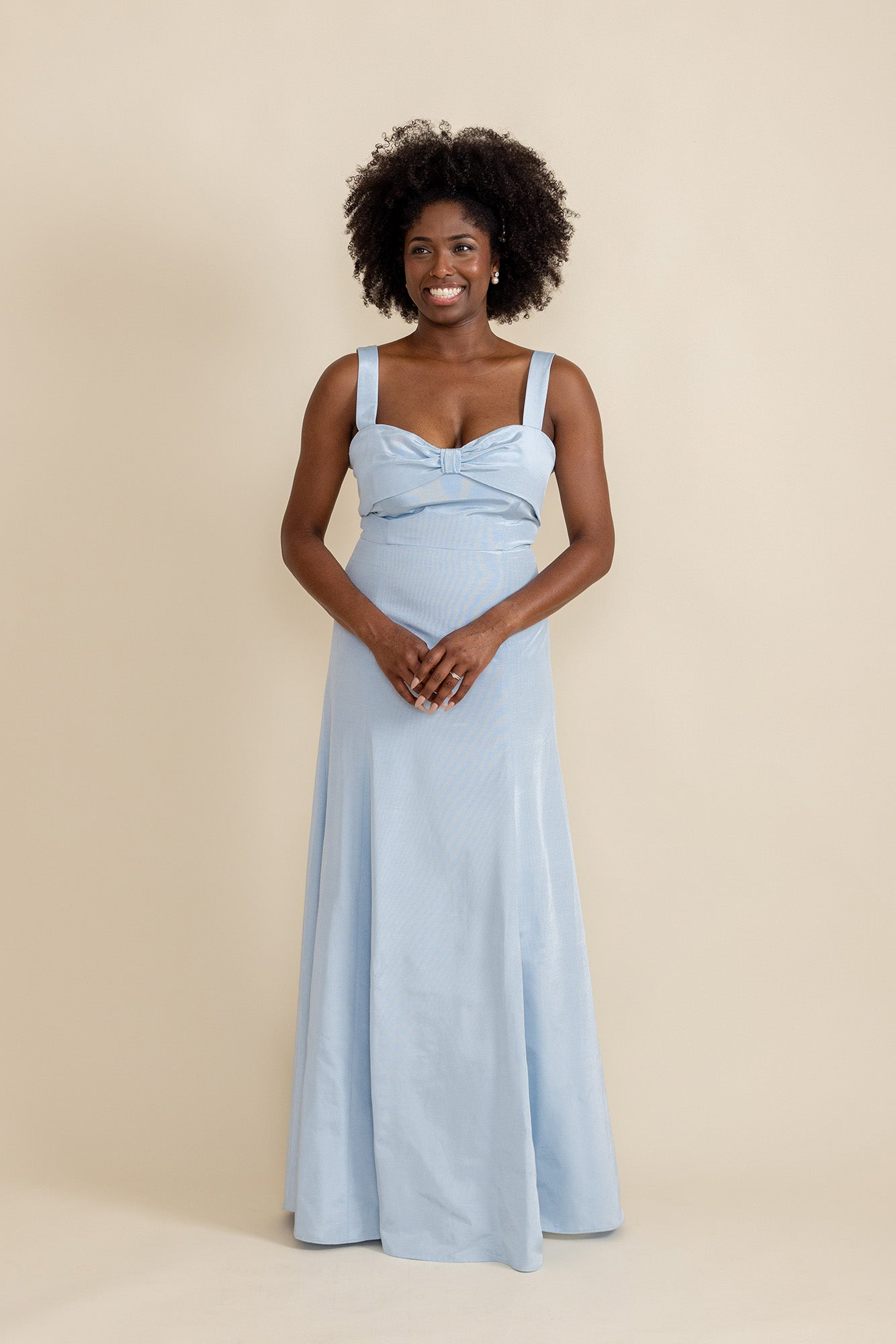 Denim blue bridesmaid clearance dresses