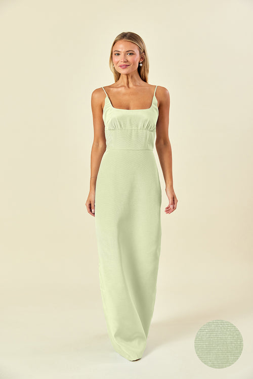 Jane Floor-Length Scoop Neck Bridesmaid Dress