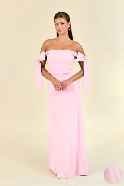 Julie Off the Shoulder Bridesmaid Dress | 40+ Colors peony shantung Julie Off the Shoulder Bridesmaid Dress | 40+ Colors peony shantung