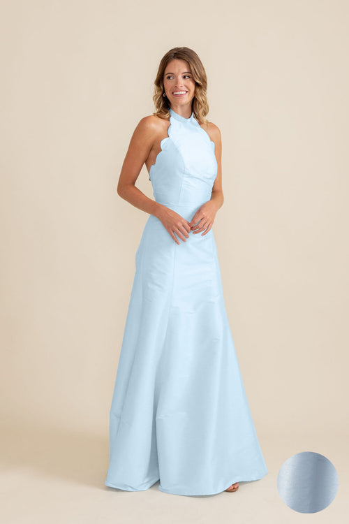 Margot Floor-Length Halter Bridesmaid Dress | 40+ Colors Garden Flora Primrose Pink Margot Floor-Length Halter Bridesmaid Dress | 40+ Colors Garden Flora Primrose Pink