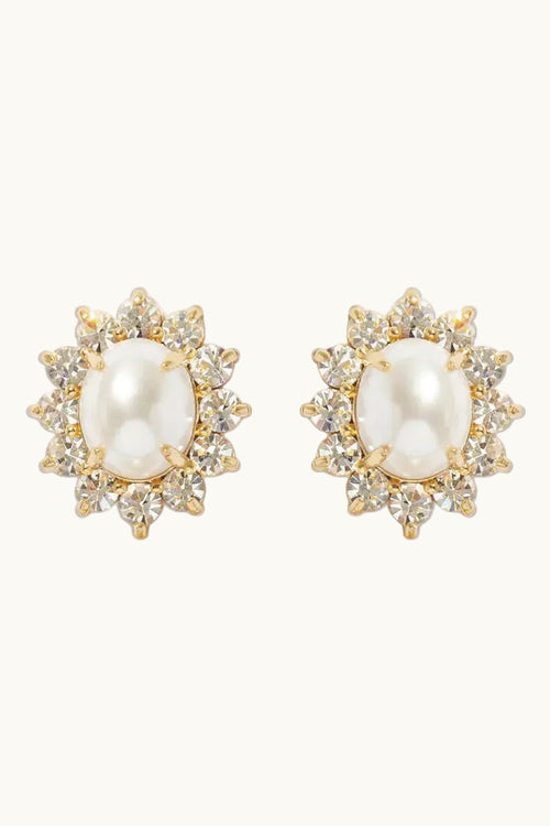Sutton Stud Earrings in Pearl