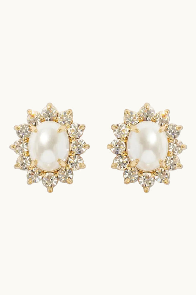 Sutton Stud Earrings in Pearl