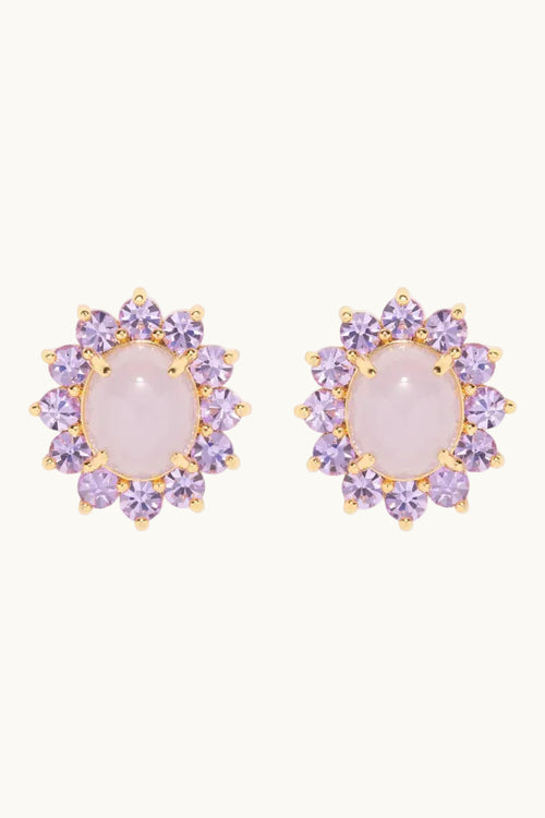 Sutton Stud Earrings in Violet