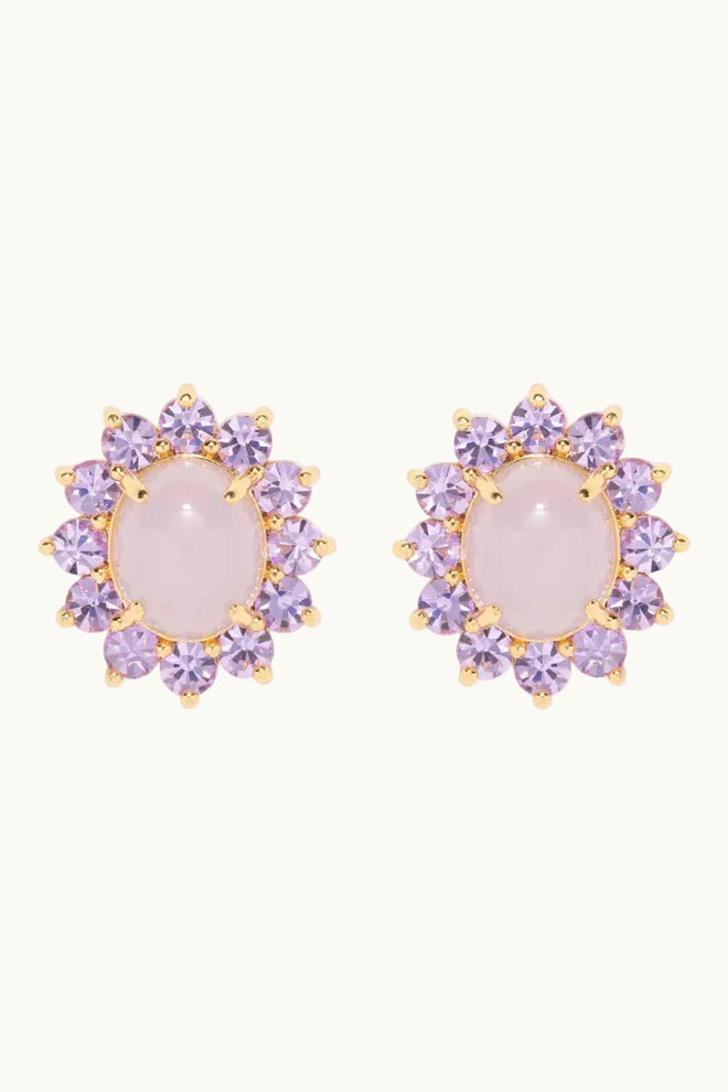 Sutton Stud Earrings in Violet