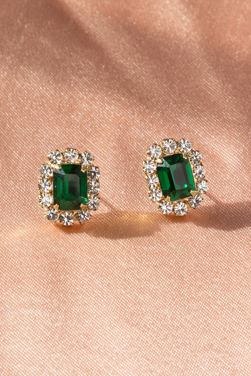 Tati Stud Earrings in Emerald