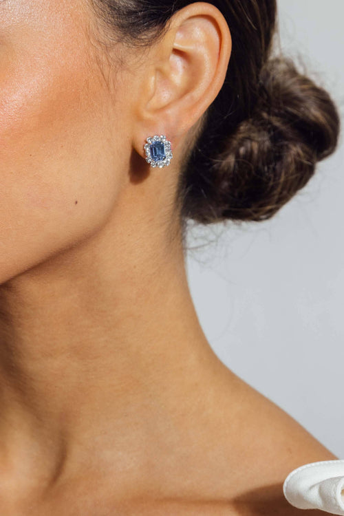 Tati Stud Earrings in Light Sapphire