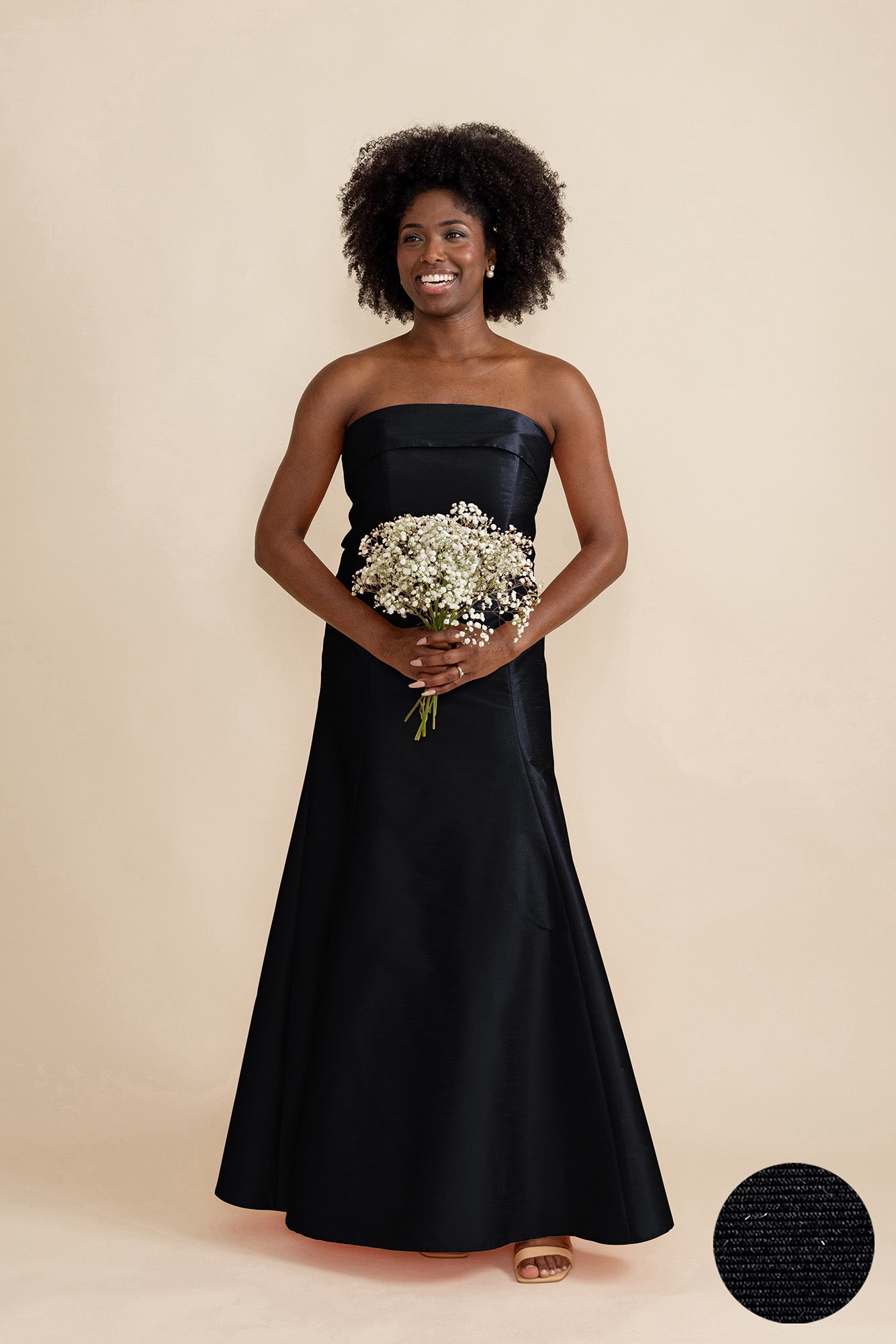 Eva Floor-Length Strapless Bridesmaid Dress