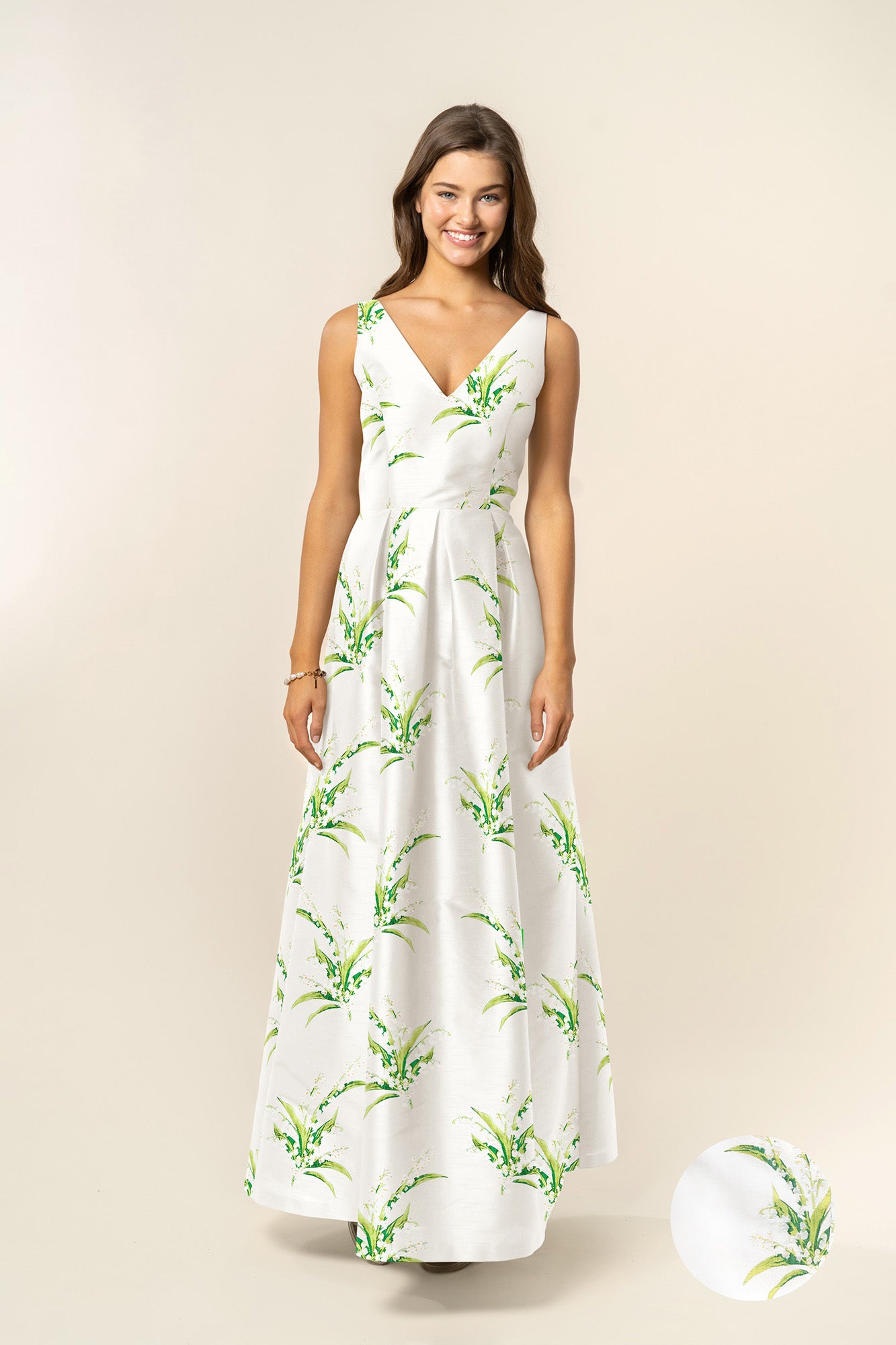 Harper Floor-Length V-Neck Bridesmaid Dress