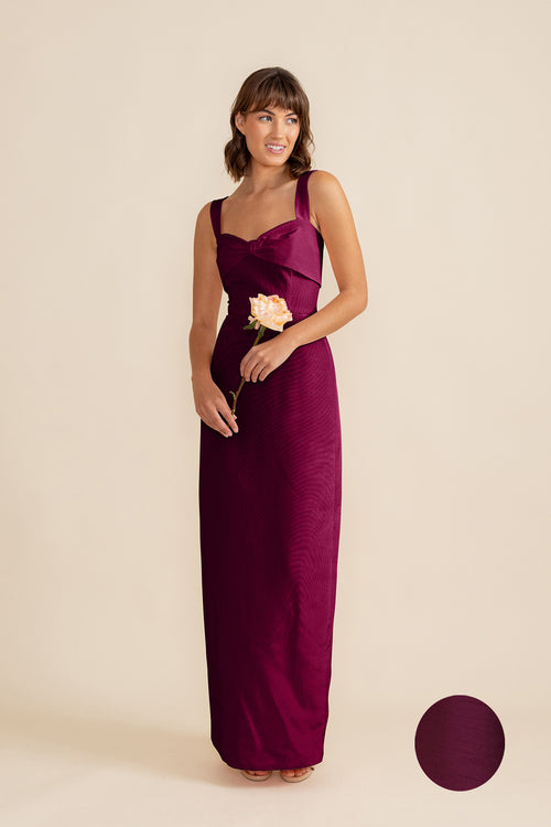 merlot bridesmaid dresses Grace Floor-Length Sweetheart Neckline Bridesmaid Dress